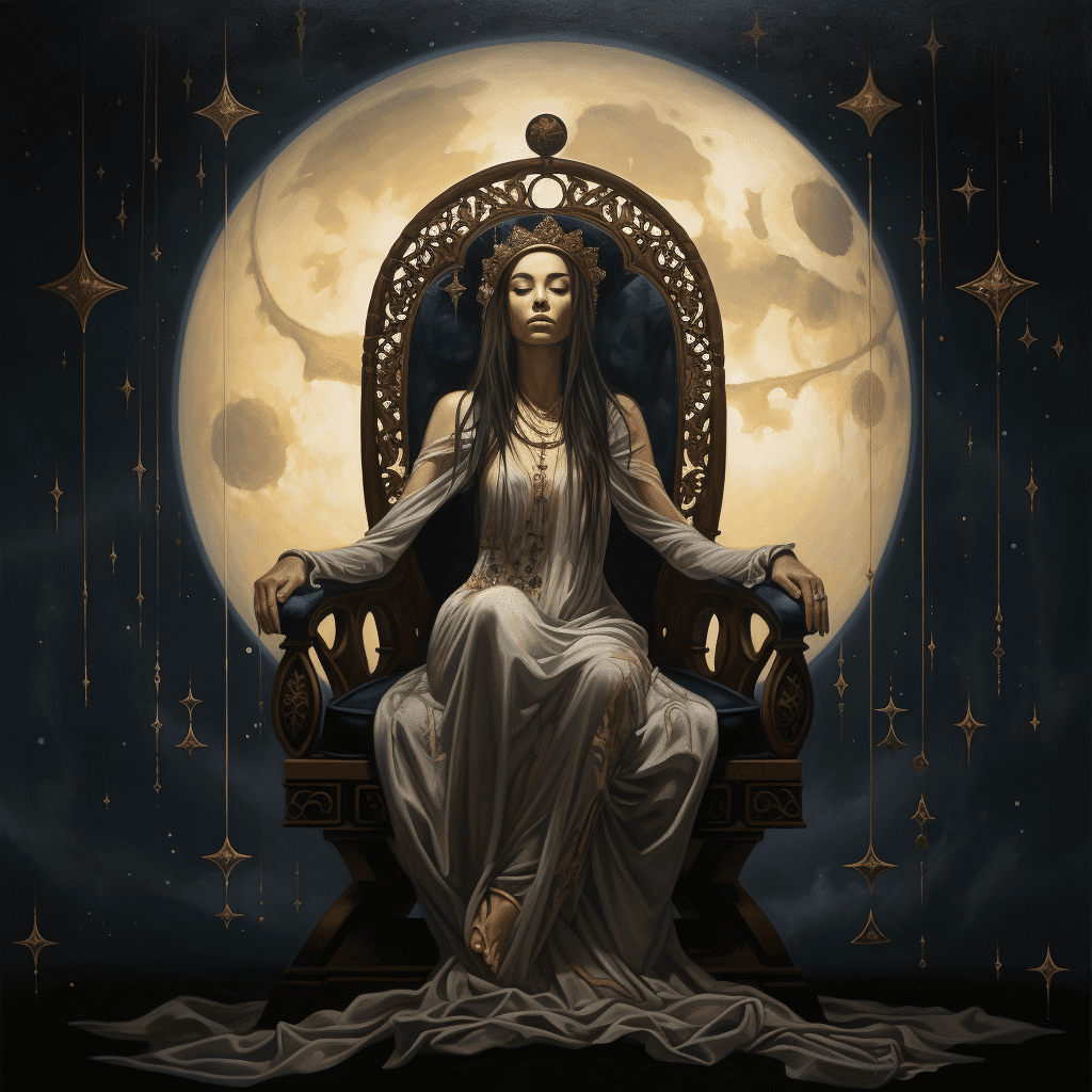 high_priestess_sitting_on_a_chair_with_a_moon_in_the__02b276d9-18cf-42c8-86b5-44fb496112c6